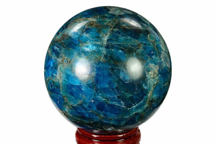 Bright Blue Apatite Sphere - Madagascar #154236